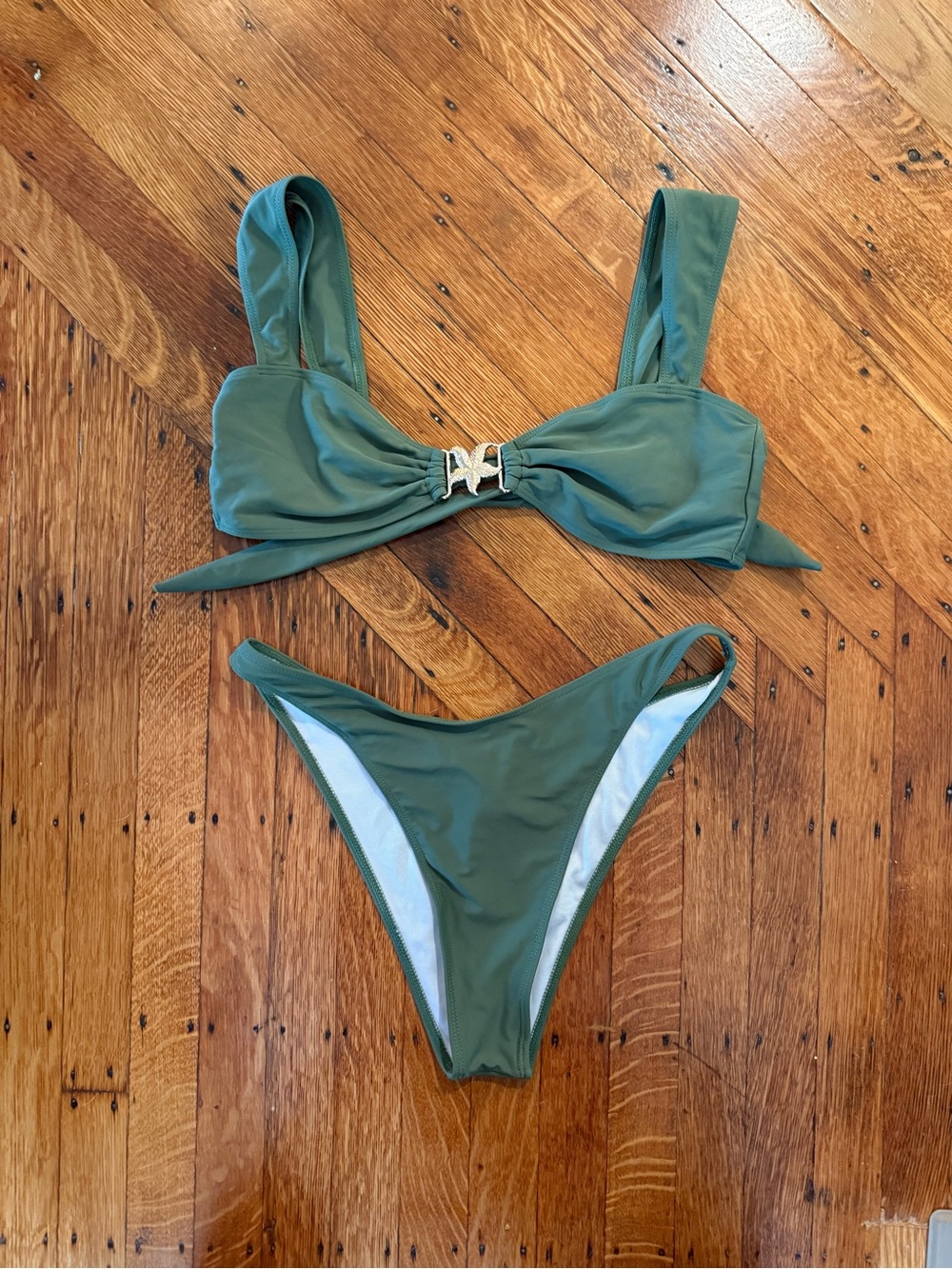 Olive Green Bikini Set